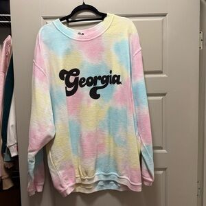Chicka-D Georgia Tie-Dye Pastel Sweatshirt